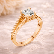 1.04 CT Princess Cut Lab Grown Diamond Solitaire Engagement Ring – IGI Certified Liana Jewels