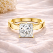 1.50 CT Princess Cut Lab Grown Diamond Solitaire Engagement Ring in Solid Gold 14K/18K – IGI Certified Liana Jewels
