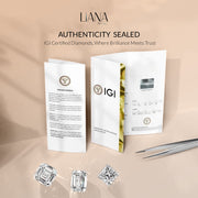 Lab Grown Diamond Open Circle Floral Ring | 0.25 CT TW | 14K / 18K Solid Gold Liana Jewels