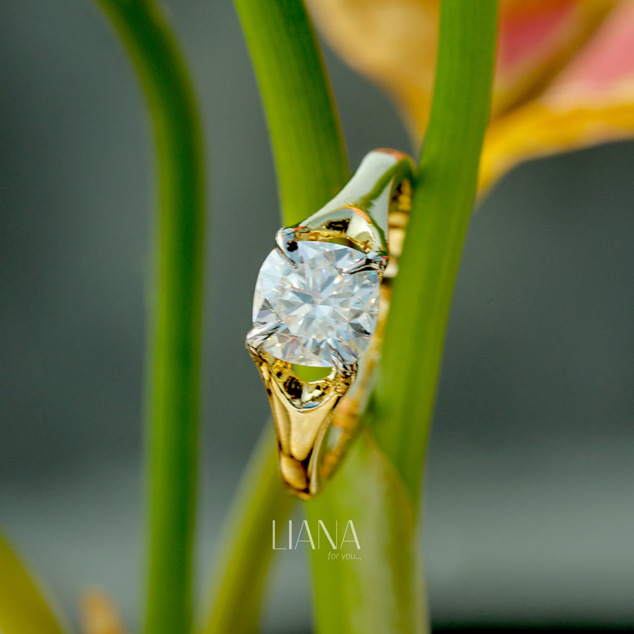 Cushion Cut Lab-Grown Diamond Solitaire Engagement Ring 1.40 CTW IGI Certified Genuine Diamond  Wedding Ring Anniversary Ring Proposal Ring