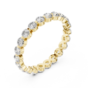 Round Lab Grown Diamond Eternity Band Ring 1.28CT | Wedding Ring Gift Liana Jewels