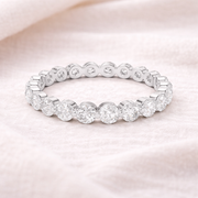 Round Lab Grown Diamond Eternity Band Ring 1.28CT | Wedding Ring Gift Liana Jewels