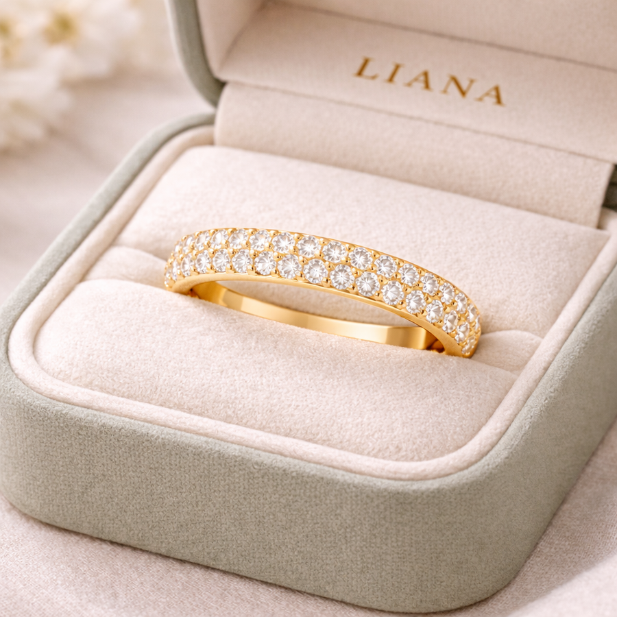 Minimal Lab-Grown Diamond Eternity Band in 14K Solid Gold – IGI Certified, 1.12 CT TW