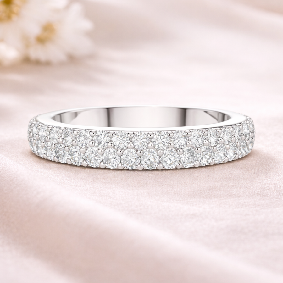 Minimal Lab-Grown Diamond Eternity Band in 14K Solid Gold – IGI Certified, 1.12 CT TW