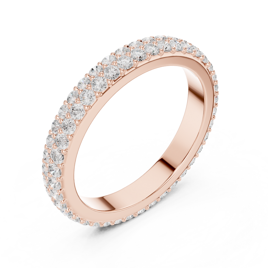 Minimal Lab-Grown Diamond Eternity Band in 14K Solid Gold – IGI Certified, 1.12 CT TW