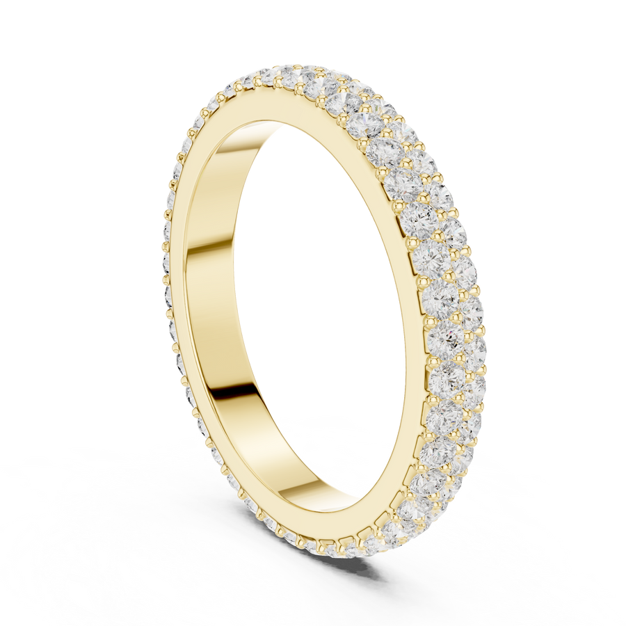 Minimal Lab-Grown Diamond Eternity Band in 14K Solid Gold – IGI Certified, 1.12 CT TW