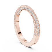 Minimal Lab-Grown Diamond Pavé Band Ring in Solid Gold – IGI Certified, 0.72 CT TW