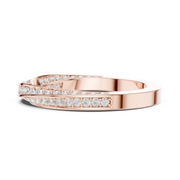 Minimal Lab-Grown Diamond Pavé Band Ring in Solid Gold – IGI Certified, 0.72 CT TW