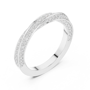 Minimal Lab-Grown Diamond Pavé Band Ring in Solid Gold – IGI Certified, 0.72 CT TW