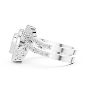 Heart-Shaped Lab-Grown Diamond Halo Ring in Solid Gold – IGI Certified, 0.94 CT TW