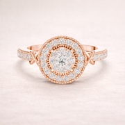 0.52 CT | IGI Certified Round Lab Grown Diamond Halo Engagement Ring Liana Jewels