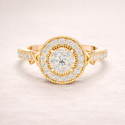 0.52 CT | IGI Certified Round Lab Grown Diamond Halo Engagement Ring Liana Jewels