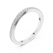 Round Lab Grown Diamond Half Eternity Band in 14K/18K Rose Gold – 0.22 CT Liana Jewels