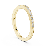 Round Lab Grown Diamond Half Eternity Band in 14K/18K Rose Gold – 0.22 CT Liana Jewels
