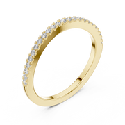 Round Lab Grown Diamond Half Eternity Band in 14K/18K Rose Gold – 0.22 CT Liana Jewels