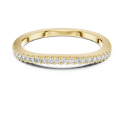 Round Lab Grown Diamond Half Eternity Band in 14K/18K Rose Gold – 0.22 CT Liana Jewels