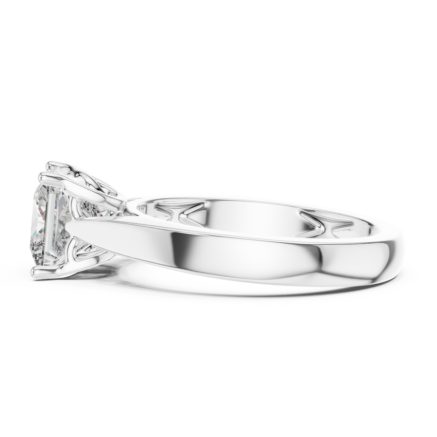 1.50 CT Princess Cut Lab Grown Diamond Solitaire Engagement Ring in Solid Gold 14K/18K – IGI Certified Liana Jewels