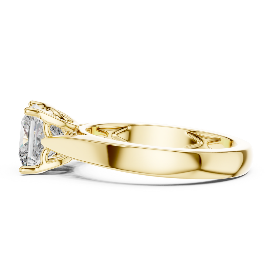 1.50 CT Princess Cut Lab Grown Diamond Solitaire Engagement Ring in Solid Gold 14K/18K – IGI Certified Liana Jewels