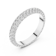 Full Eternity Round Lab Grown Diamond Band Ring | 1.51 CT TW | 14K / 18K Gold Liana Jewels