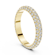 Full Eternity Round Lab Grown Diamond Band Ring | 1.51 CT TW | 14K / 18K Gold Liana Jewels