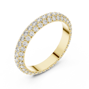 Full Eternity Round Lab Grown Diamond Band Ring | 1.51 CT TW | 14K / 18K Gold Liana Jewels