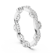 Marquise & Round Lab Grown Diamond Eternity Ring | 0.76 CT | 14K / 18K Solid Gold Liana Jewels