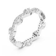 Marquise & Round Lab Grown Diamond Eternity Ring | 0.76 CT | 14K / 18K Solid Gold Liana Jewels
