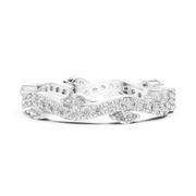 Marquise & Round Lab Grown Diamond Eternity Ring | 0.76 CT | 14K / 18K Solid Gold Liana Jewels