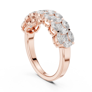 IGI Certified Lab Grown Diamond Engagement Ring with Princess & Marquise Diamonds | 1.40 CT| Solid 14K/18K Gold Liana Jewels