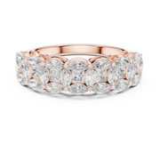 IGI Certified Lab Grown Diamond Engagement Ring with Princess & Marquise Diamonds | 1.40 CT| Solid 14K/18K Gold Liana Jewels