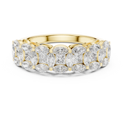 IGI Certified Lab Grown Diamond Engagement Ring with Princess & Marquise Diamonds | 1.40 CT| Solid 14K/18K Gold Liana Jewels