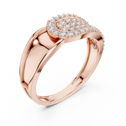 IGI Certified Lab Grown Diamond Pavé Crossover Ring | 0.63 CT | 14K / 18K Gold Liana Jewels