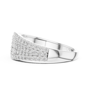 IGI Certified Lab Grown Diamond Pavé Crossover Ring | 0.63 CT | 14K / 18K Gold Liana Jewels