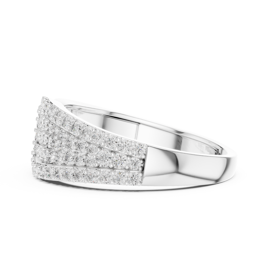 IGI Certified Lab Grown Diamond Pavé Crossover Ring | 0.63 CT | 14K / 18K Gold Liana Jewels