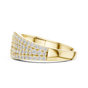 IGI Certified Lab Grown Diamond Pavé Crossover Ring | 0.63 CT | 14K / 18K Gold Liana Jewels