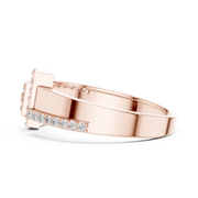 Geometric Pavé Lab Grown Diamond Ring | 0.34 CT | Solid Gold Liana Jewels