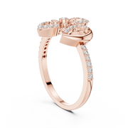 Liana Floral Crossover Lab-Grown Diamond Ring – 0.26 CT Liana Jewels