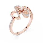 Liana Floral Crossover Lab-Grown Diamond Ring – 0.26 CT Liana Jewels