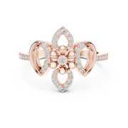 Liana Floral Crossover Lab-Grown Diamond Ring – 0.26 CT Liana Jewels