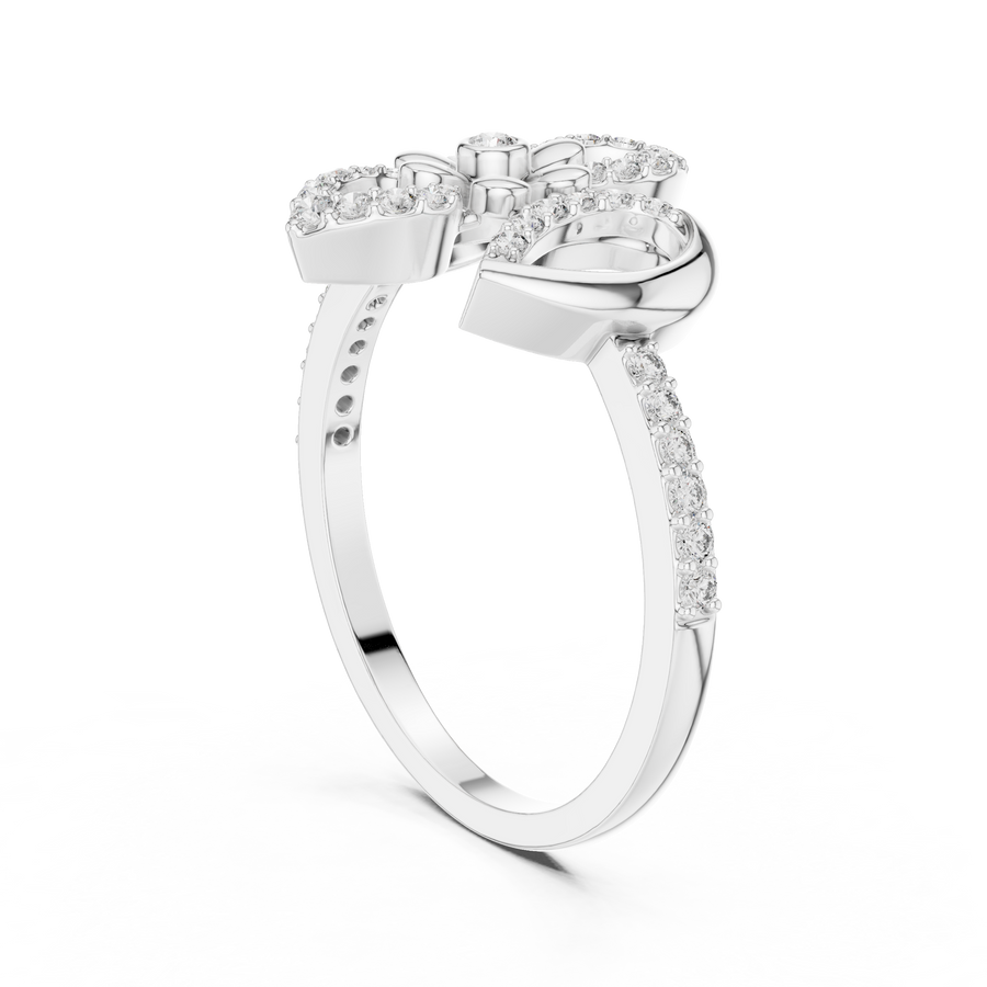 Liana Floral Crossover Lab-Grown Diamond Ring – 0.26 CT Liana Jewels