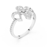 Liana Floral Crossover Lab-Grown Diamond Ring – 0.26 CT Liana Jewels