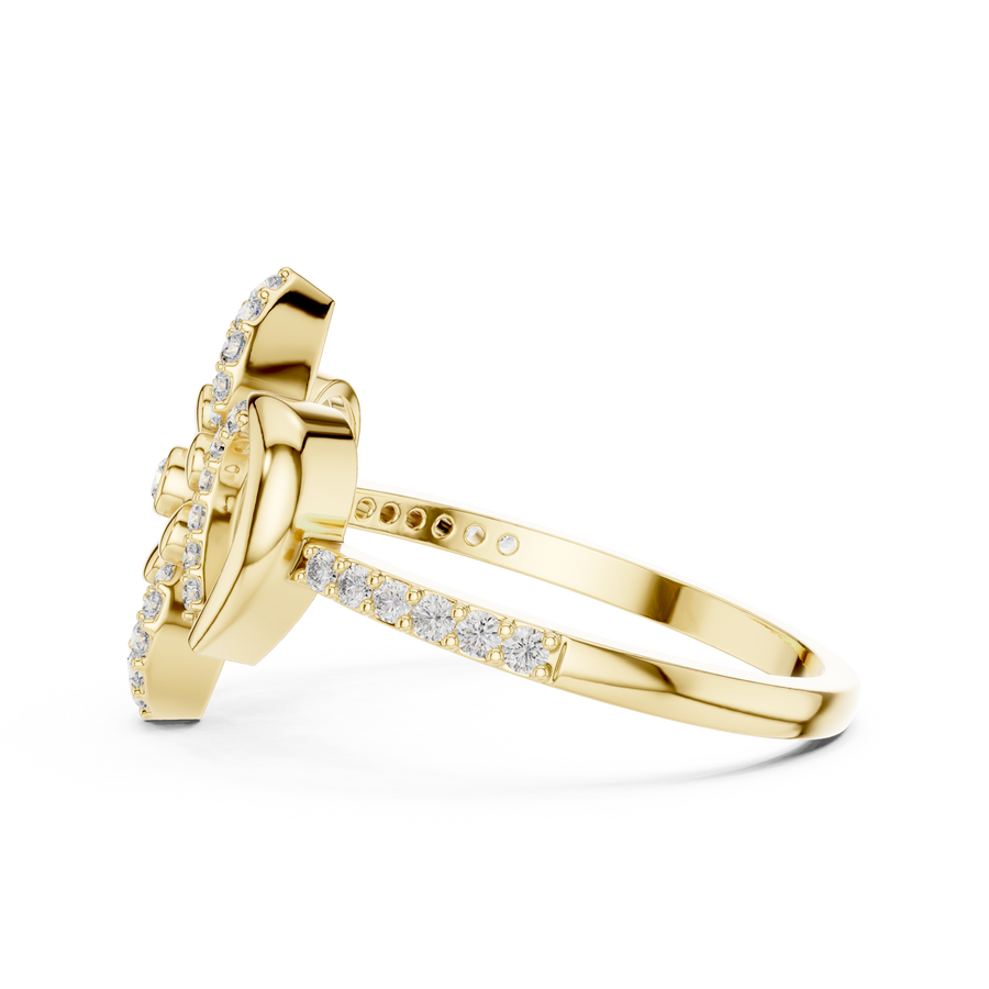 Liana Floral Crossover Lab-Grown Diamond Ring – 0.26 CT Liana Jewels