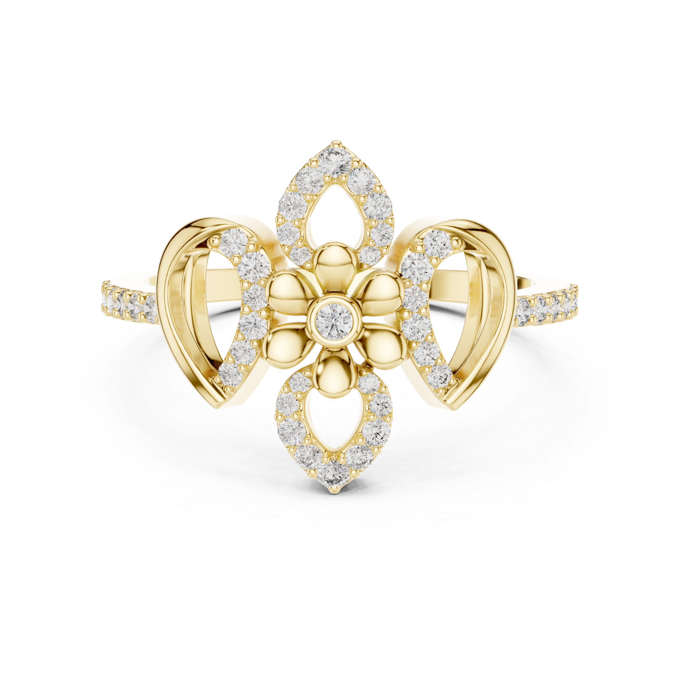 Liana Floral Crossover Lab-Grown Diamond Ring – 0.26 CT Liana Jewels