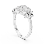 Liana Floral Crossover Lab-Grown Diamond Ring – 0.34CT TW  Solid 14K / 18K Gold Liana Jewels