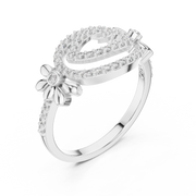 Liana Floral Crossover Lab-Grown Diamond Ring – 0.34CT TW  Solid 14K / 18K Gold Liana Jewels