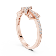 Round Lab Grown Diamond Infinity Knot Ring | 0.28 CT TW | 14K / 18K Gold Liana Jewels