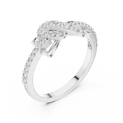 Round Lab Grown Diamond Infinity Knot Ring | 0.28 CT TW | 14K / 18K Gold Liana Jewels