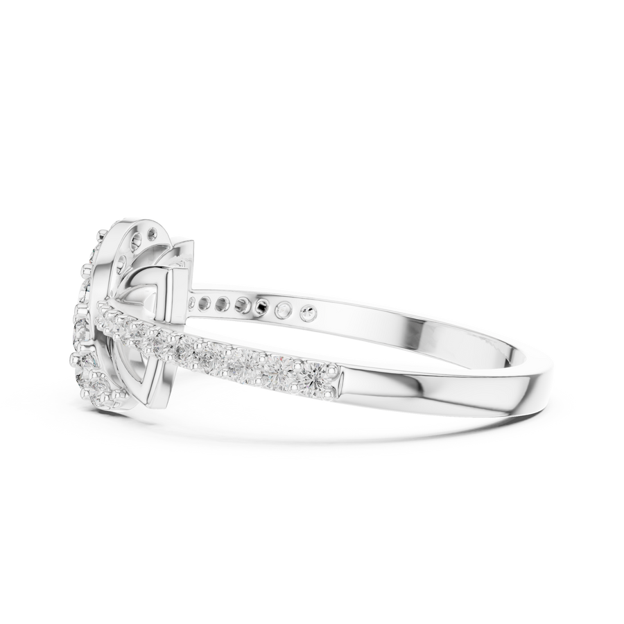 Round Lab Grown Diamond Infinity Knot Ring | 0.28 CT TW | 14K / 18K Gold Liana Jewels