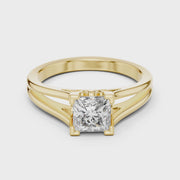 1.04 CT Princess Cut Lab Grown Diamond Solitaire Engagement Ring – IGI Certified