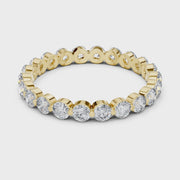 Round Lab Grown Diamond Eternity Band Ring 1.28CT | Wedding Ring Gift